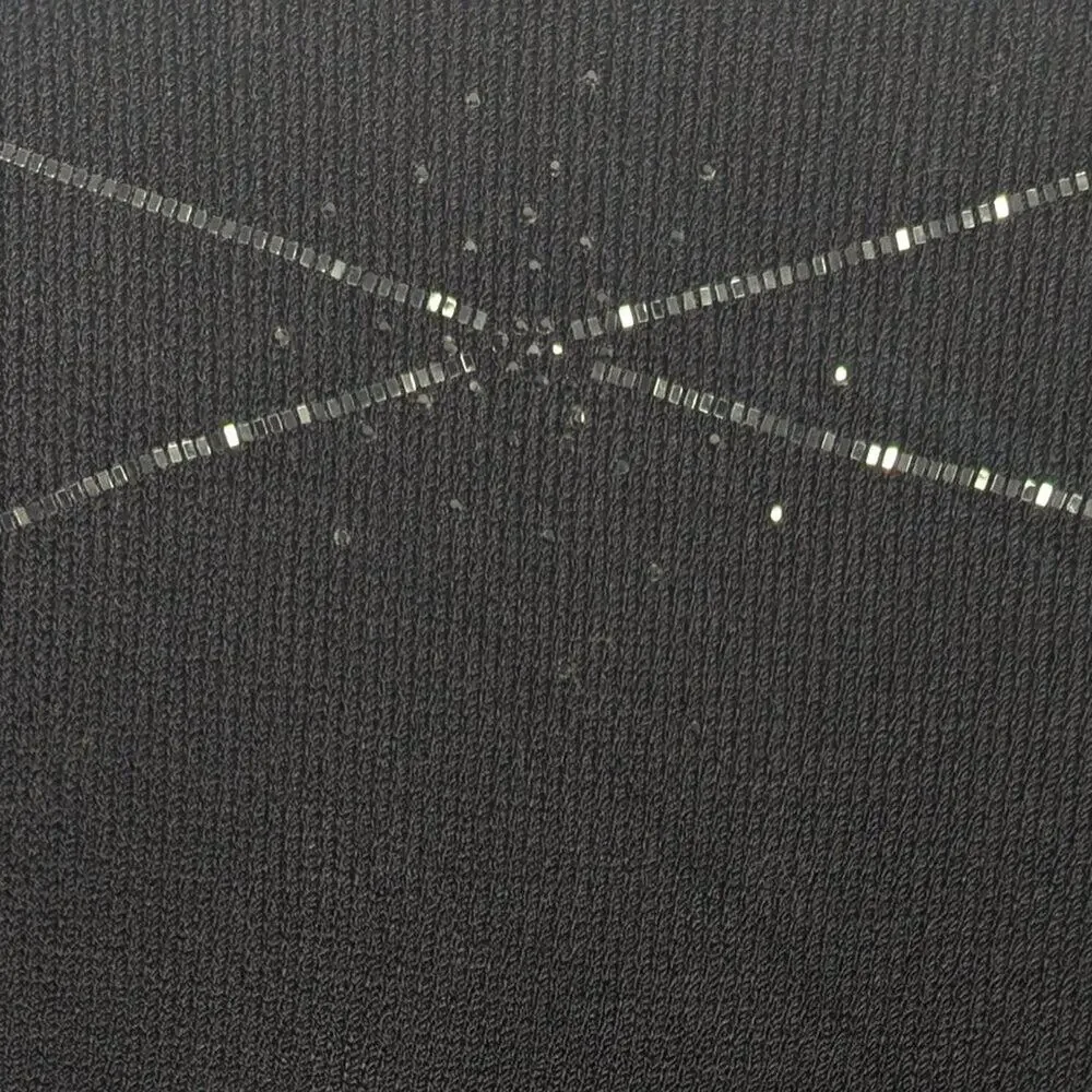 St. John Evening Vintage Black Starburst Sparkle Cardigan Long Sleeve V-Neck 2